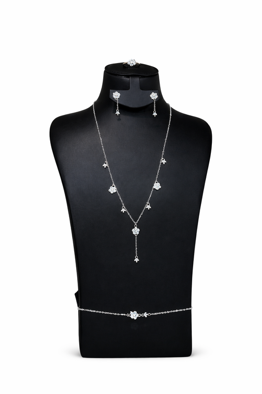 Signature Diamond Jewelry Set - AWAD SILVER JEWELLERY TRADING LLC