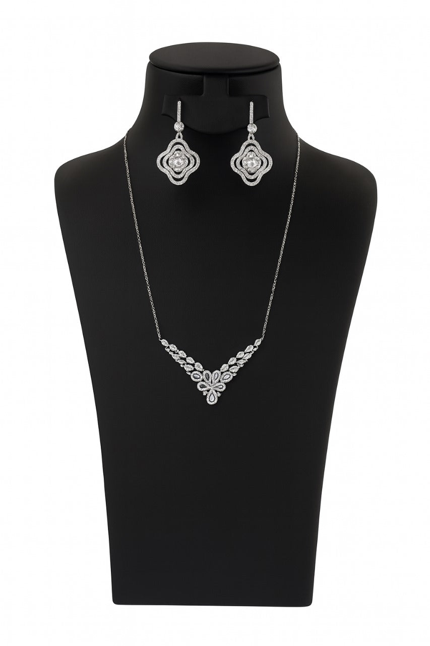 طقم تاج القمر – Moon Crown Set - AWAD SILVER JEWELLERY TRADING LLC