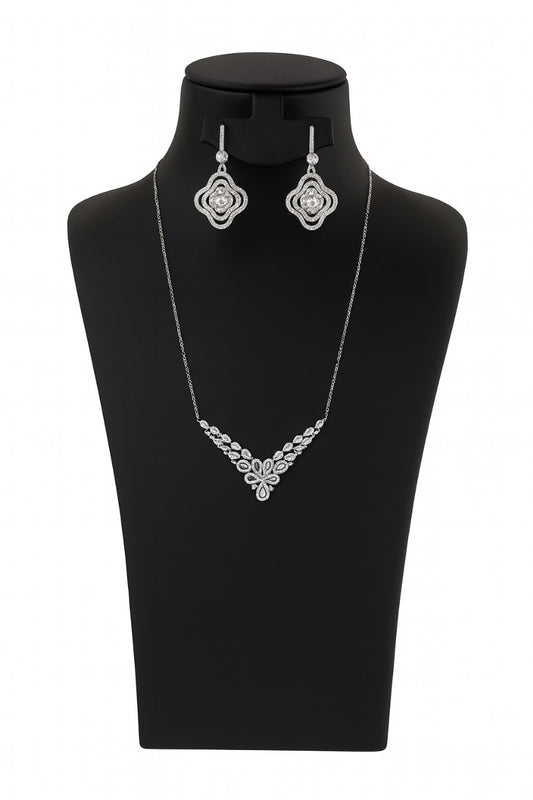 طقم تاج القمر – Moon Crown Set - AWAD SILVER JEWELLERY TRADING LLC