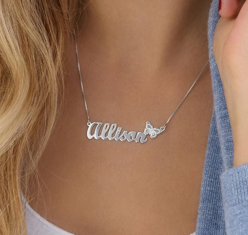 Personalized Name Necklace – Sterling Silver 925 - AWAD SILVER JEWELLERY TRADING LLC