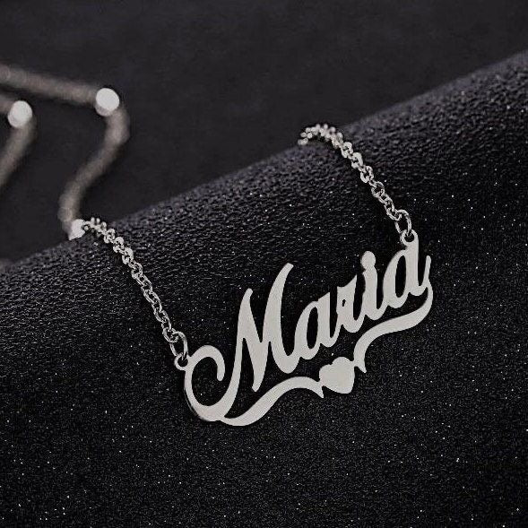 Personalized Name Necklace – Sterling Silver 925 - AWAD SILVER JEWELLERY TRADING LLC