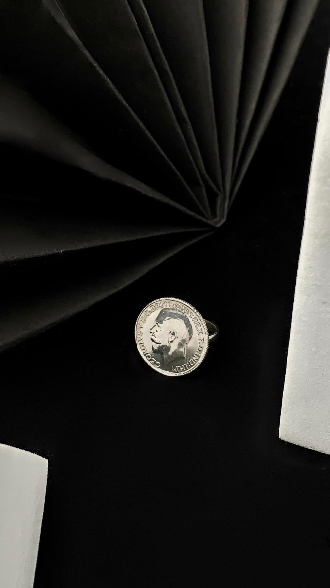pound ring - AWAD SILVER JEWELLERY TRADING LLC