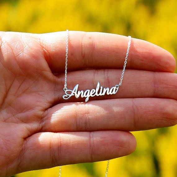 Personalized Name Necklace – Sterling Silver 925 - AWAD SILVER JEWELLERY TRADING LLC