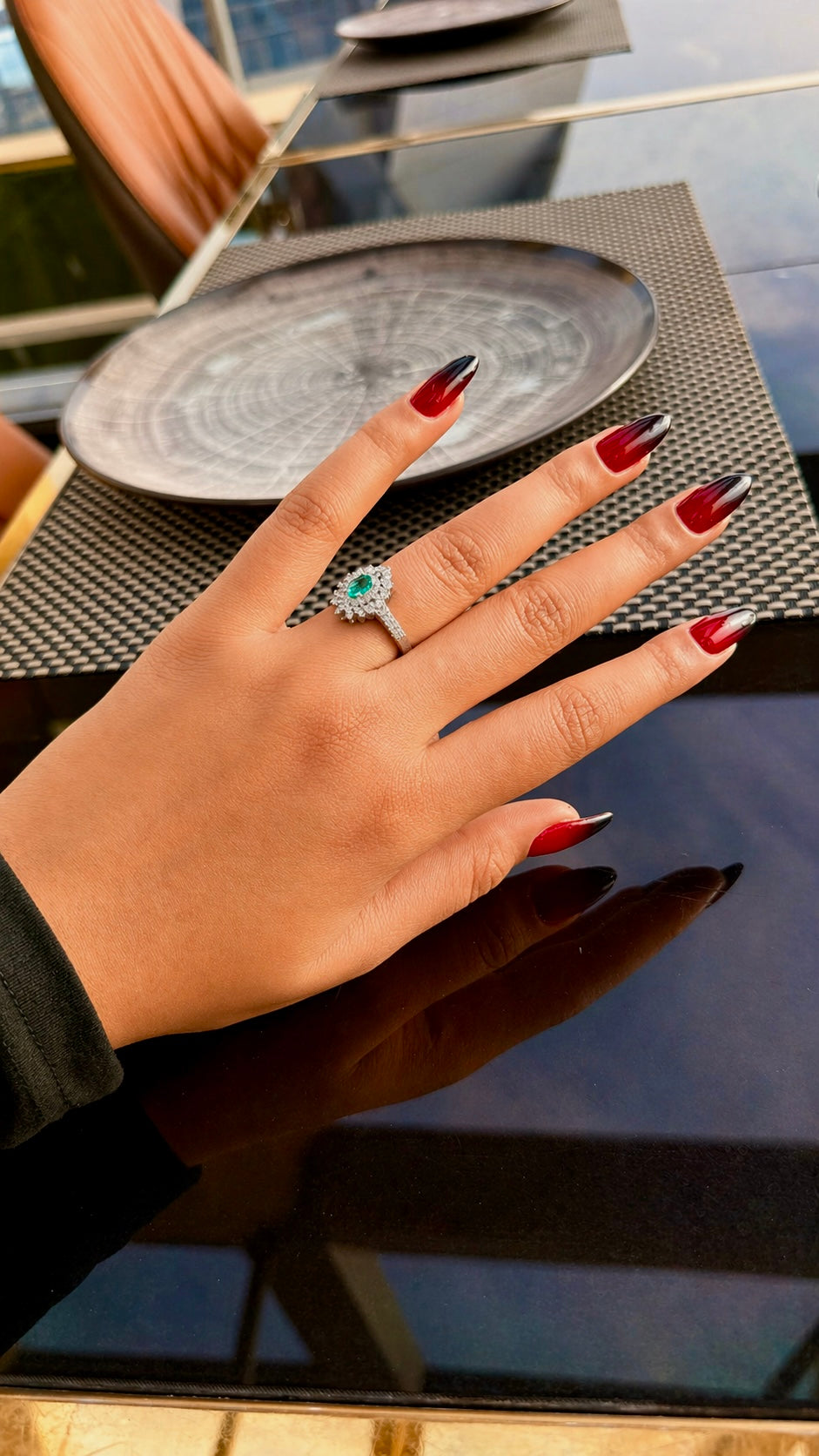 طقم لمسة الفخامة – Royal Elegance Set - AWAD SILVER JEWELLERY TRADING LLC