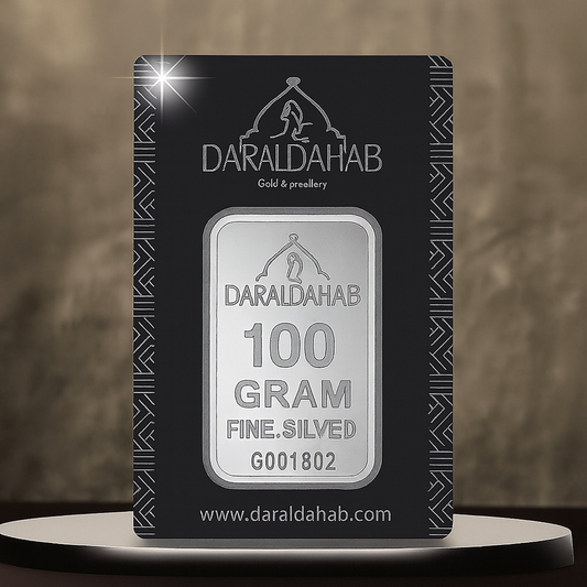 Pure Silver Bar 999 – 100 Grams - AWAD SILVER JEWELLERY TRADING LLC