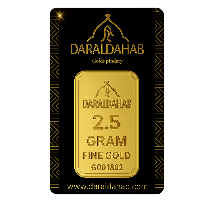 2.5 g Gold Bar – 24K | 999.9 Fine Gold - AWAD SILVER JEWELLERY TRADING LLC